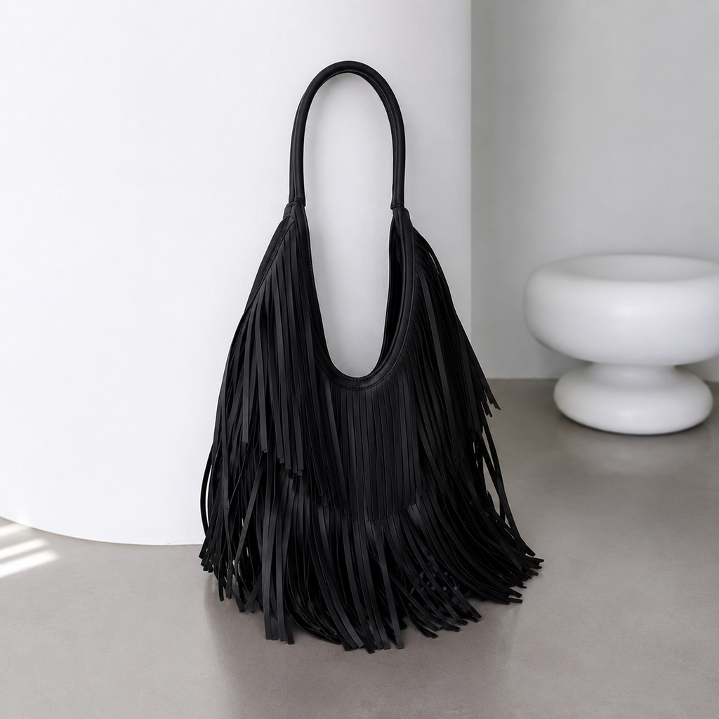 Bolso Noir Fringe