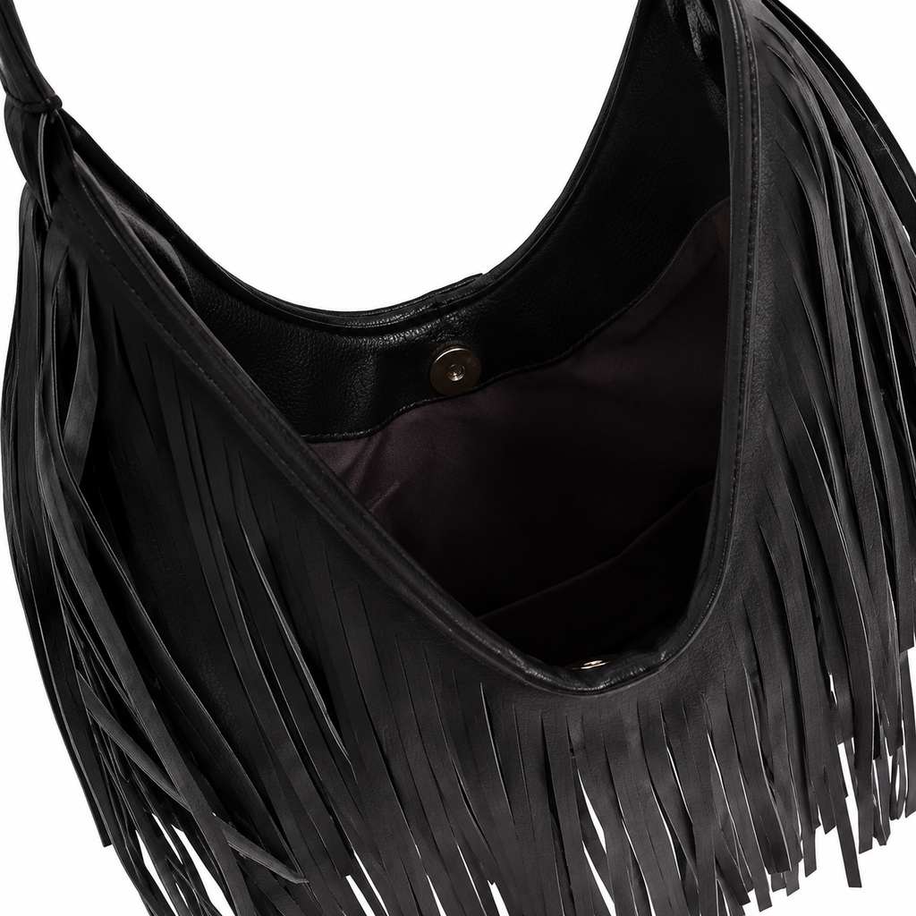 Bolso Noir Fringe