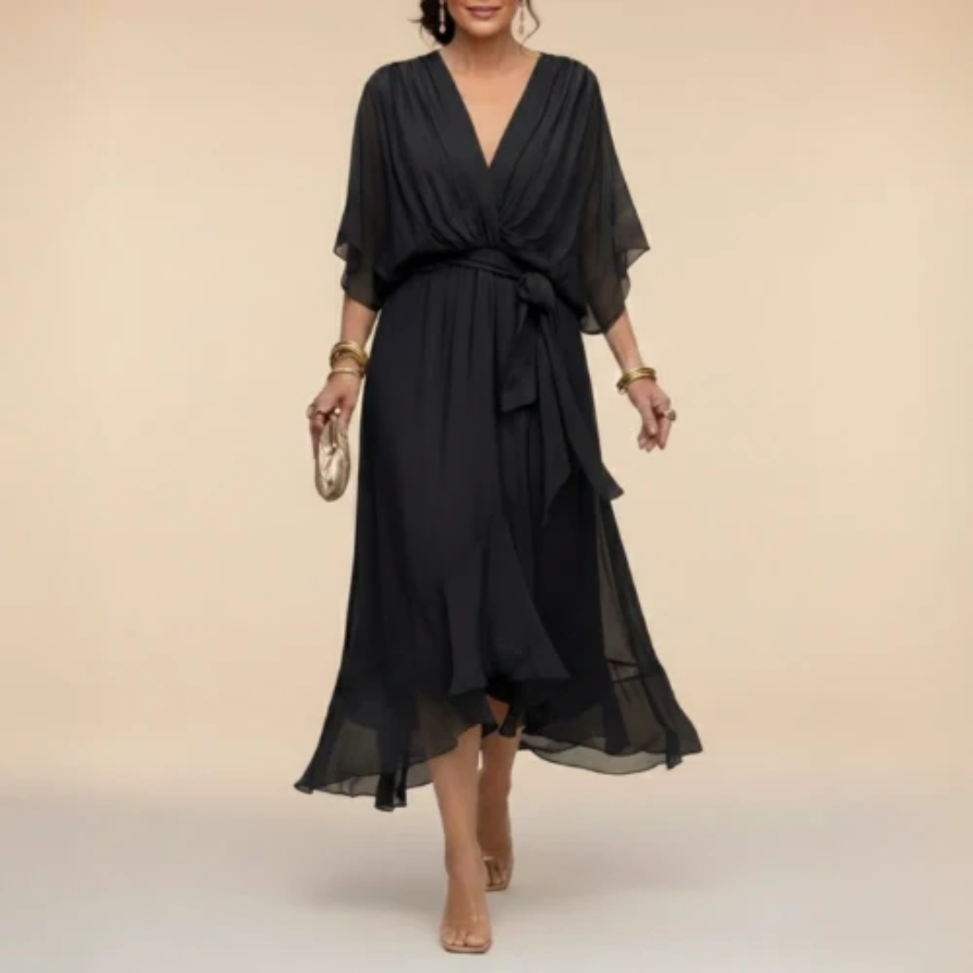 Monica - Vestido con escote en V