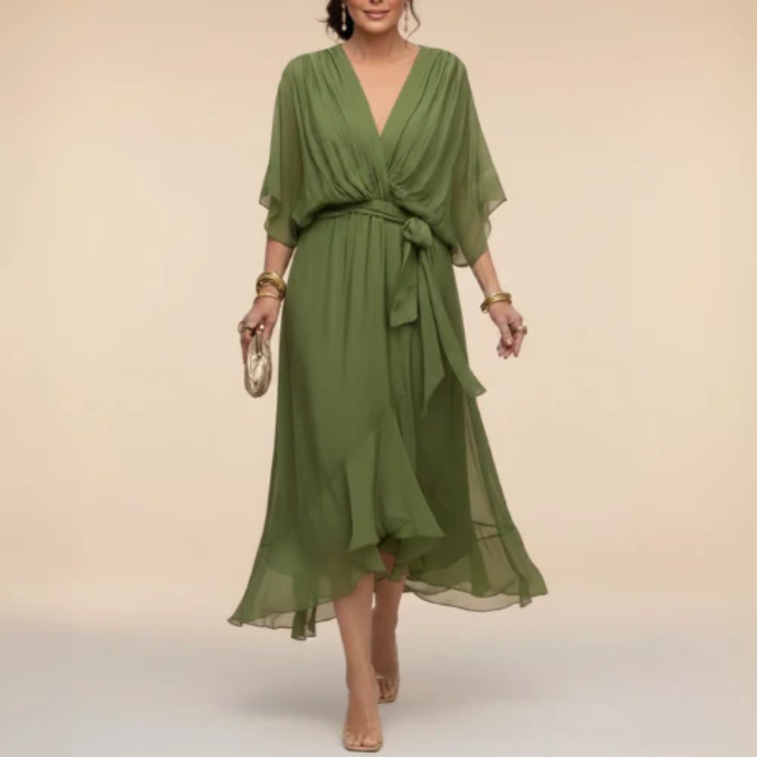 Monica - Vestido con escote en V