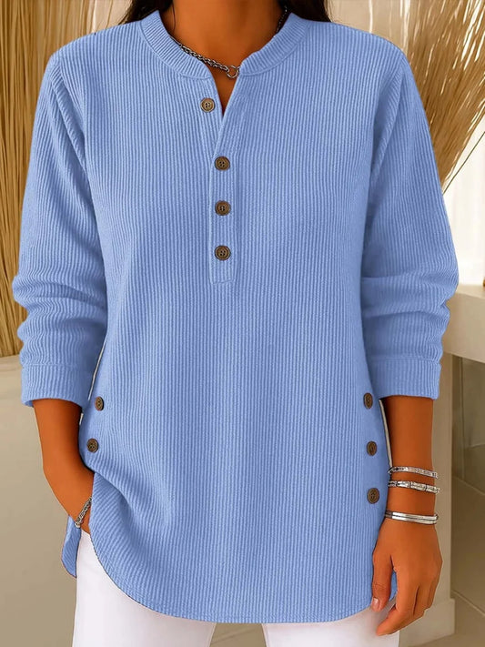 Vincenzina Túnica Henley con botones