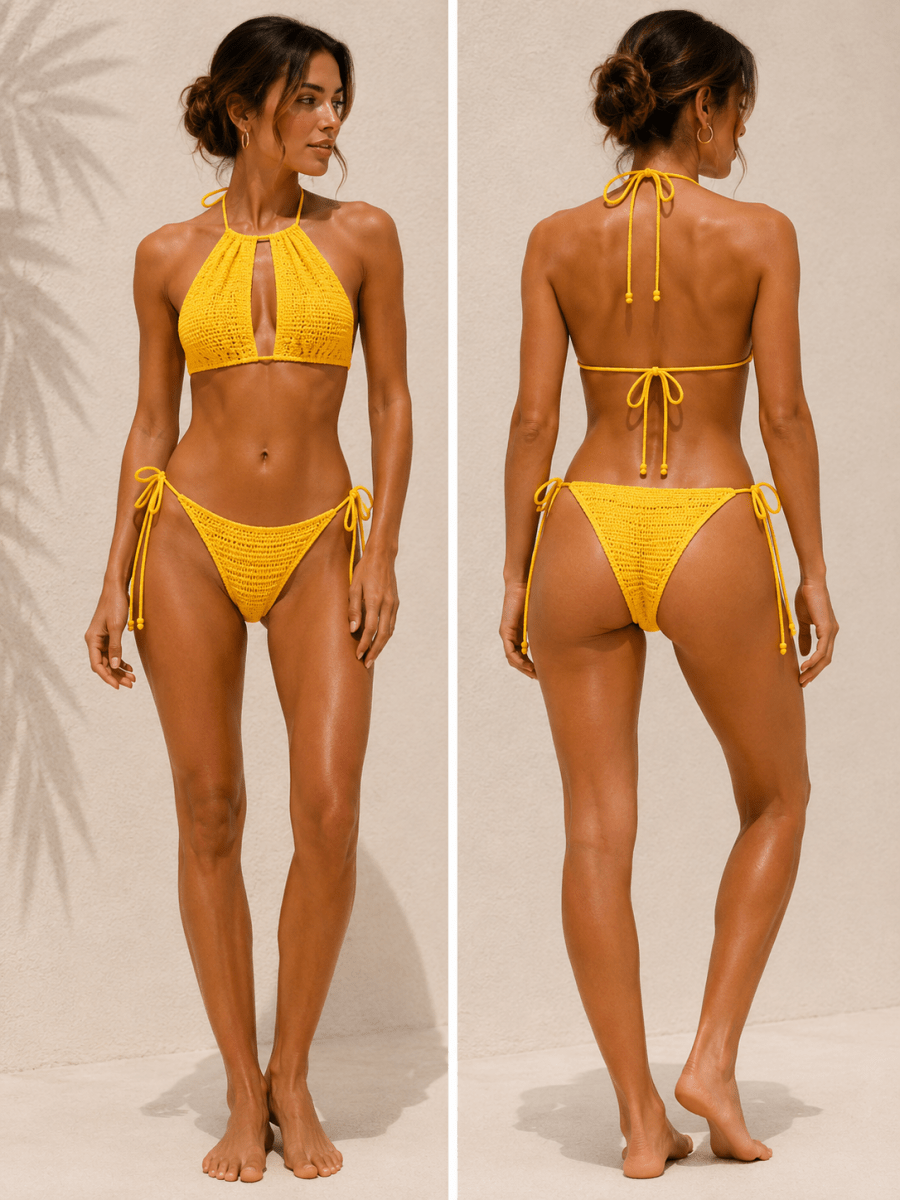 Bikini - Crochet Capri Amarilo - Bianca Salvat