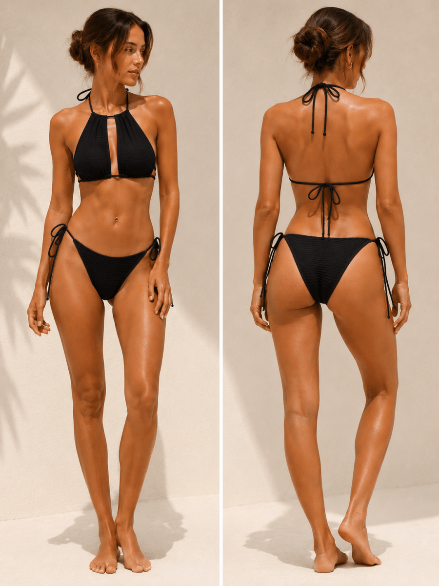 Bikini - Crochet Capri Negro - Bianca Salvat