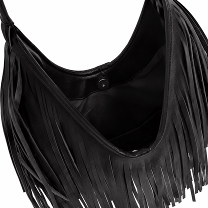 Bolso Noir Fringe Marrón - Bianca Salvat