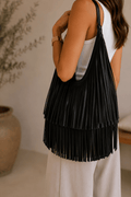 Bolso Noir Fringe