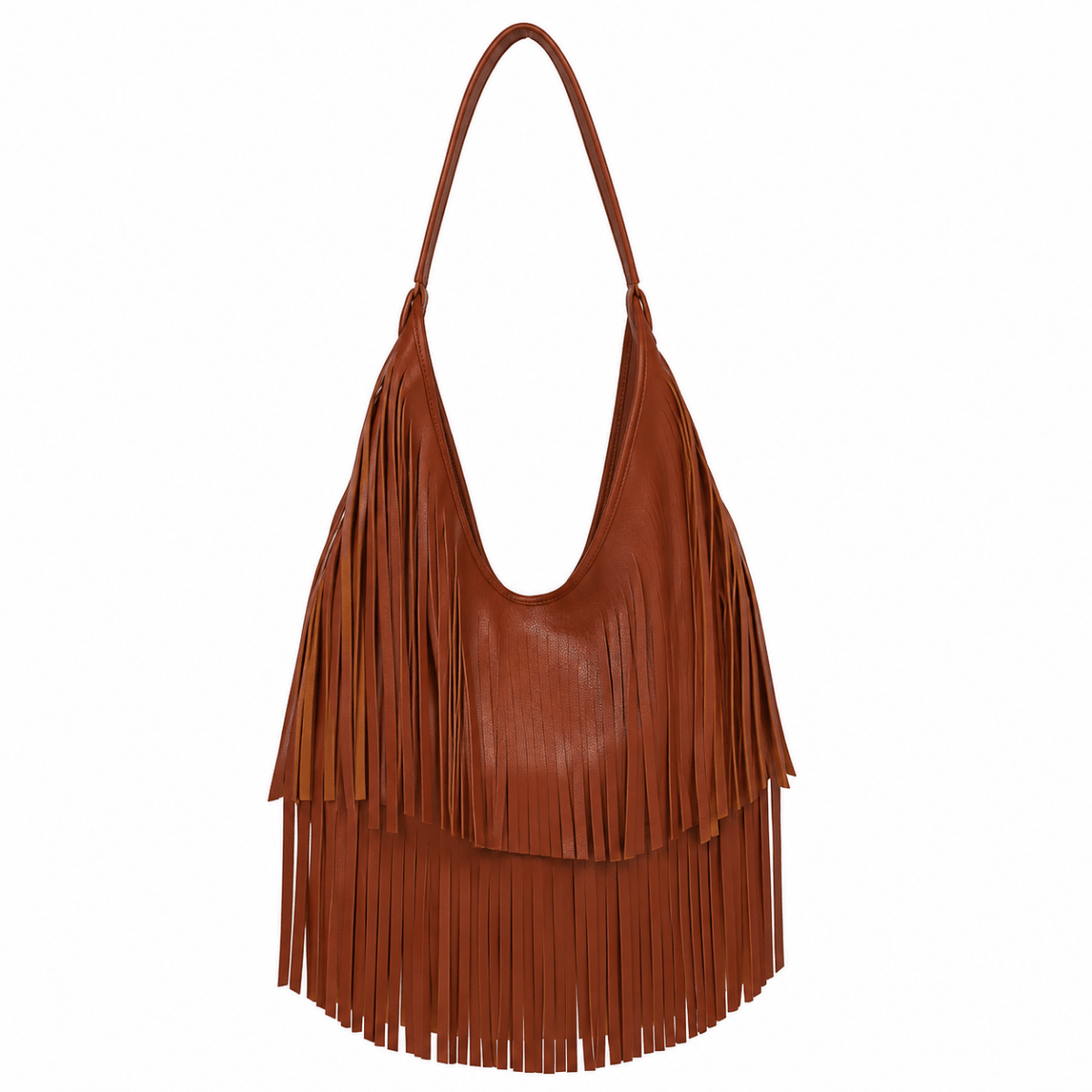 Bolso Noir Fringe Marrón - Bianca Salvat