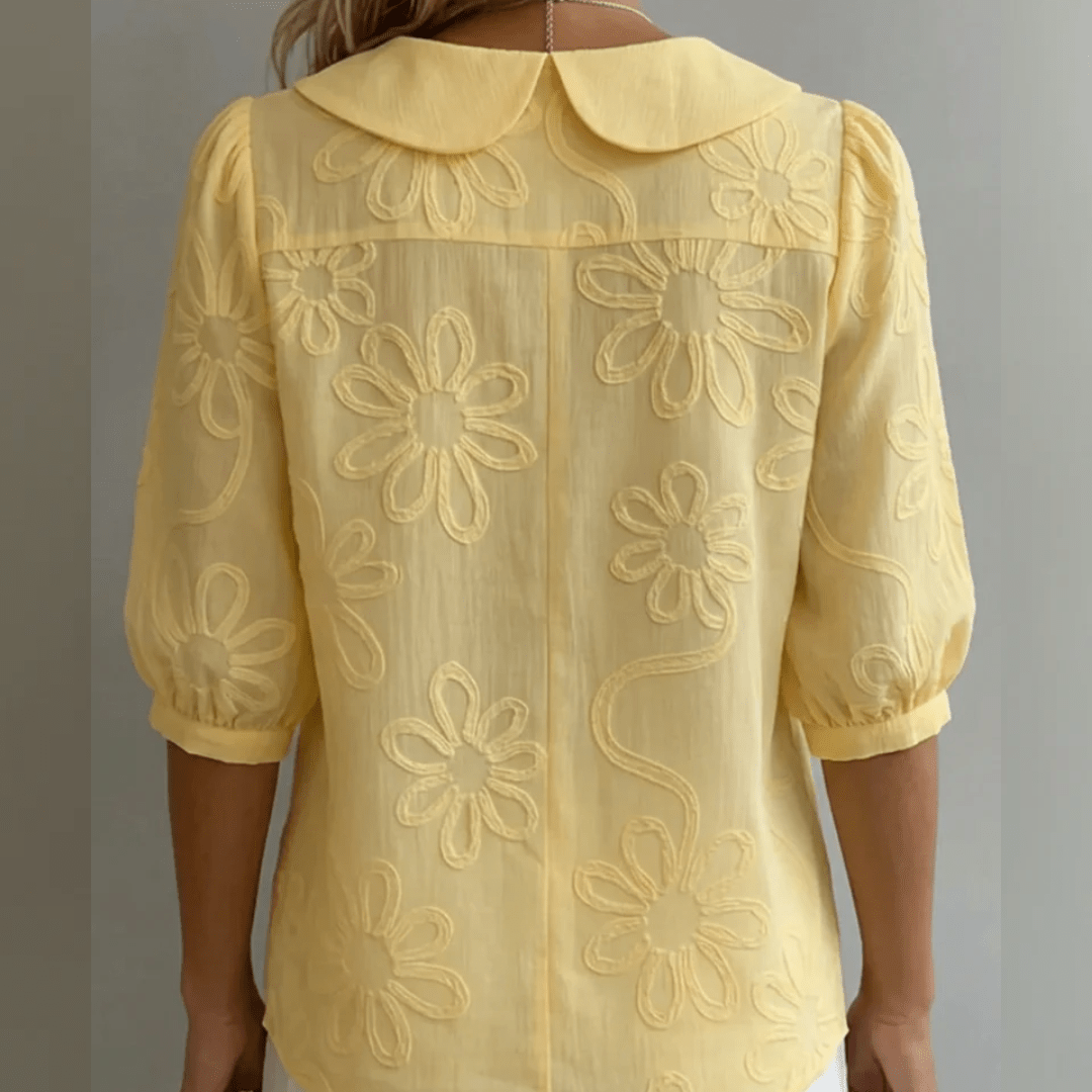 Elegante Elisa-blouse Amarillo - Bianca Salvat