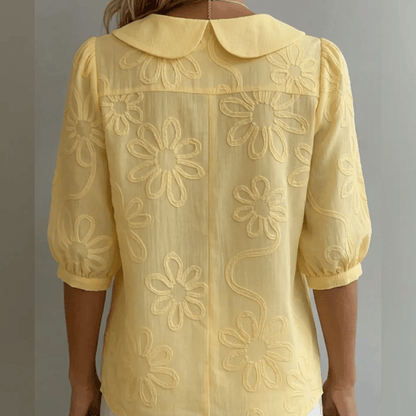 Elegante Elisa-blouse Amarillo - Bianca Salvat