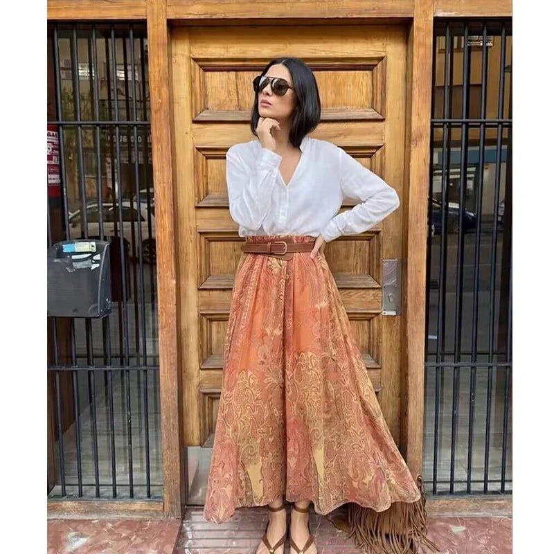 Falda Bohemia - Mar XS - Bianca Salvat