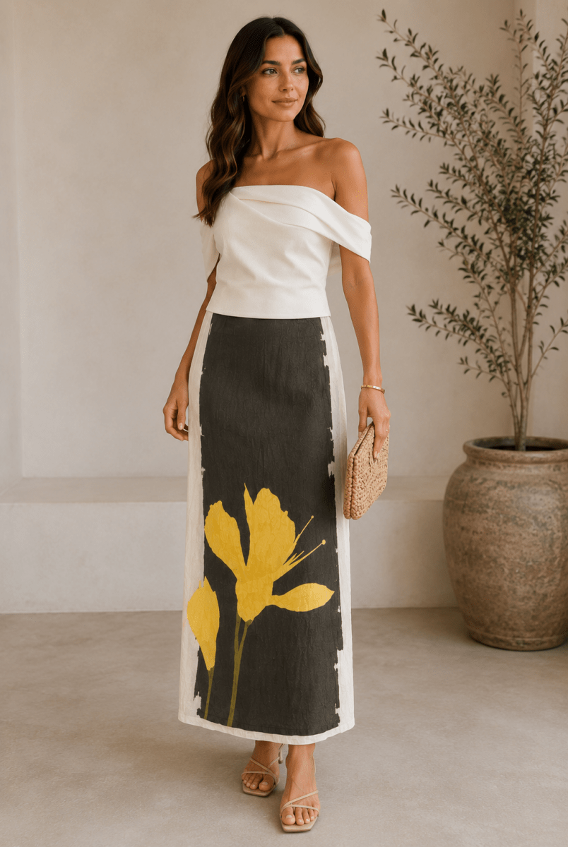 Falda Golden Bloom S - Bianca Salvat