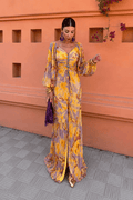 Gregoria™ | Vestido largo con estampado floral y escote pronunciado