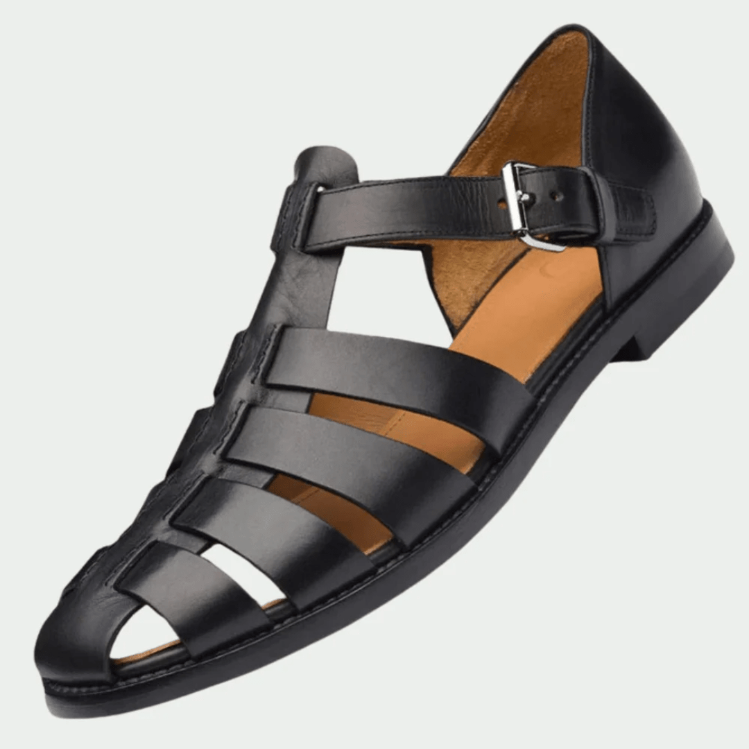 Pablo | Sandalias de alta gama para hombre Negro - Bianca Salvat