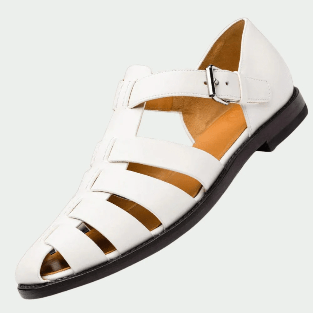 Pablo | Sandalias de alta gama para hombre Blanco - Bianca Salvat