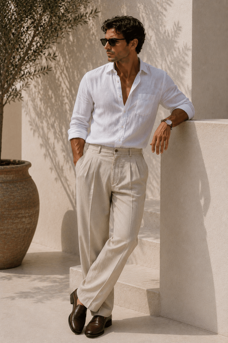 Pantalón Bellagio Beige - Bianca Salvat