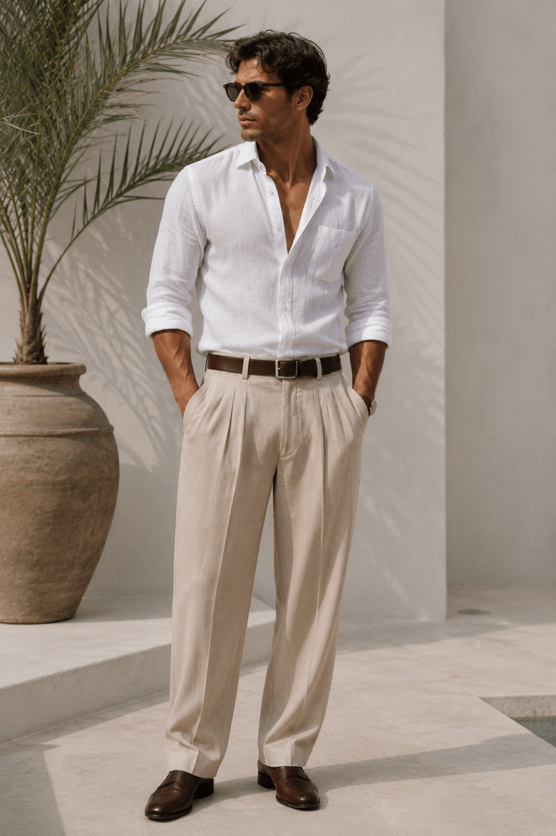 Pantalón Bellagio Beige - Bianca Salvat