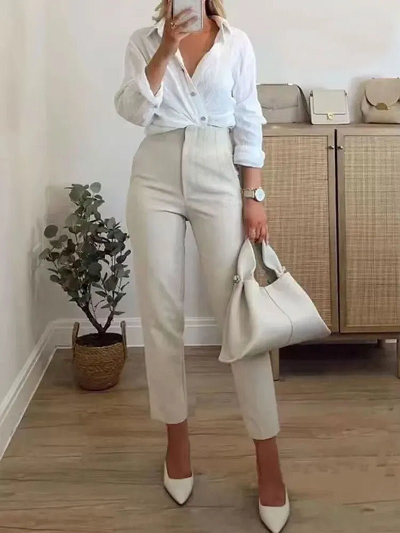 Pantalón Ivory Azul - Bianca Salvat