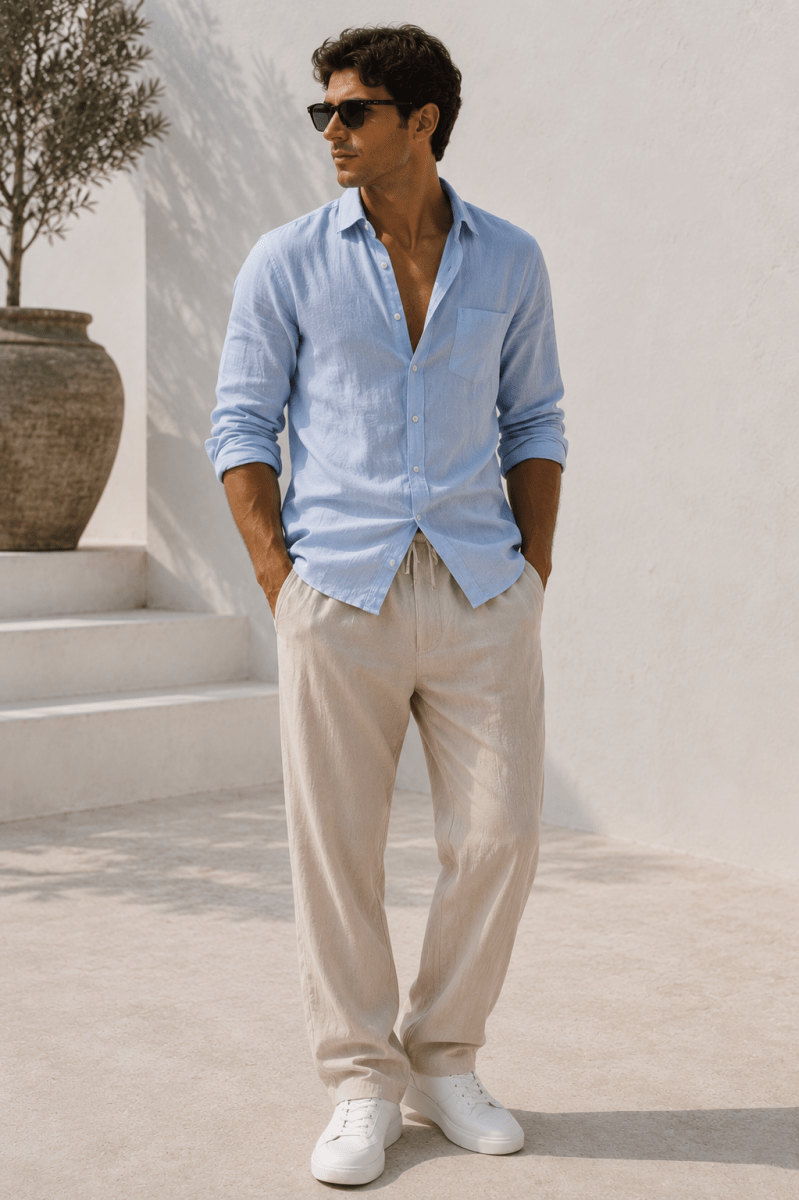 Pantalón Nerano Beige - Bianca Salvat