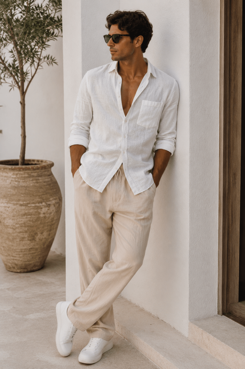 Pantalón Nerano Beige - Bianca Salvat