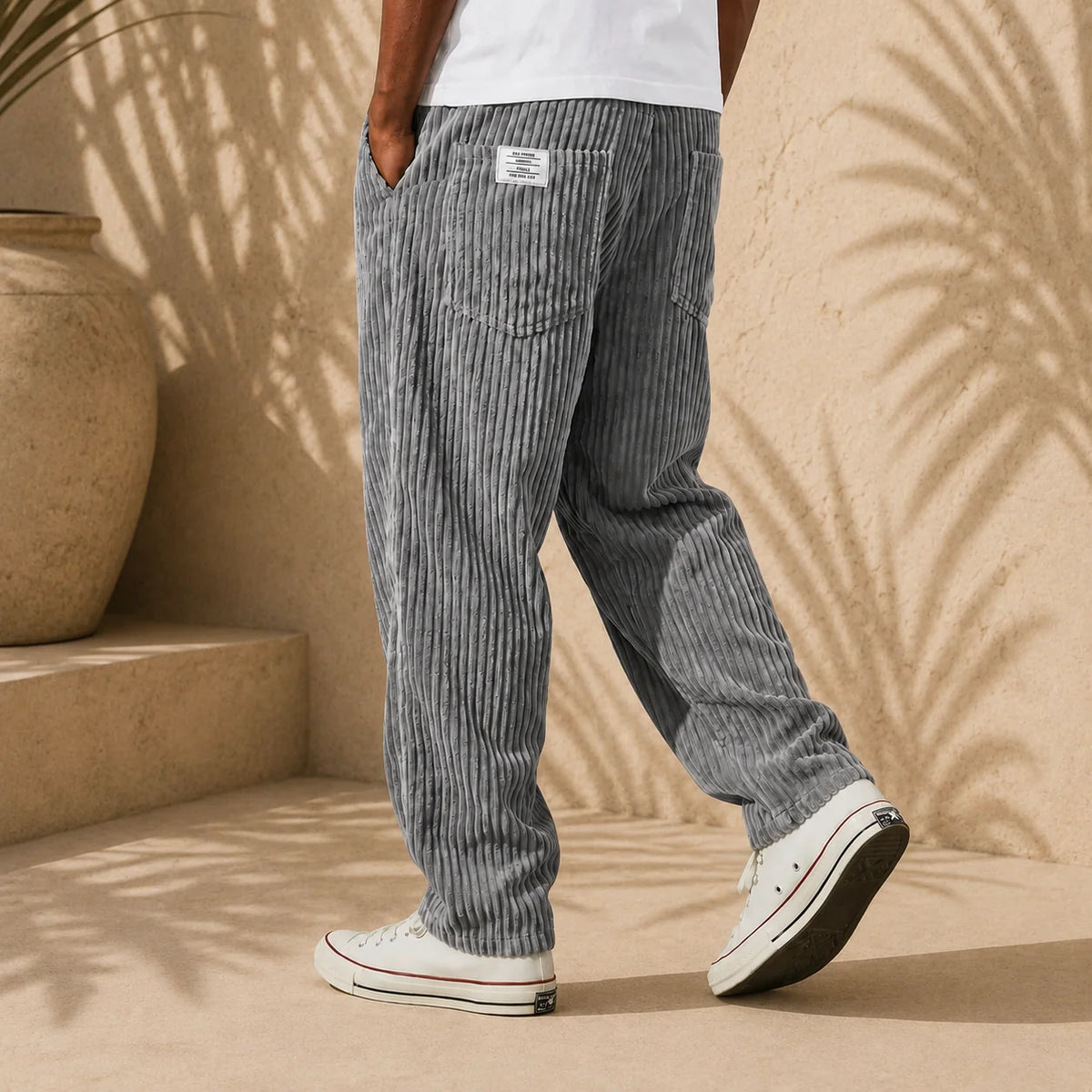 Adriano | Pantalones de terciopelo acanalado