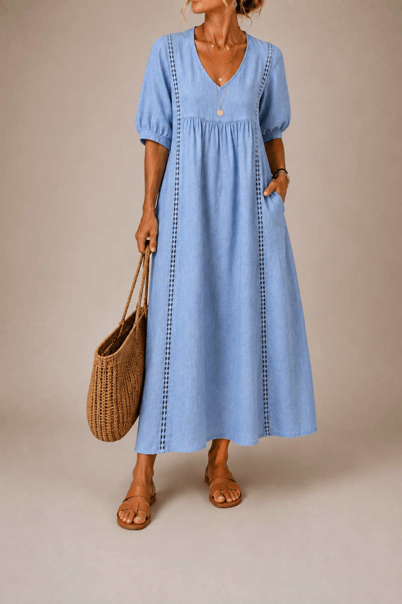 Sefi | Vestido Azul - Bianca Salvat