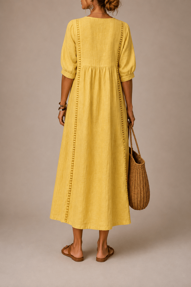 Sefi | Vestido Beige - Bianca Salvat