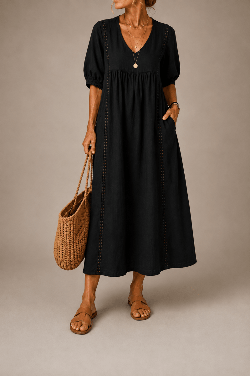 Sefi | Vestido Negro - Bianca Salvat