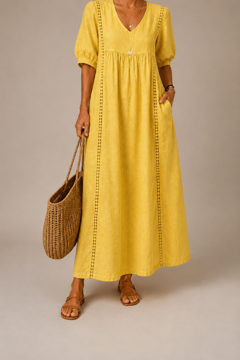 Sefi | Vestido Amarillo - Bianca Salvat
