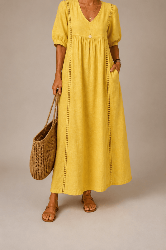 Sefi | Vestido Amarillo - Bianca Salvat