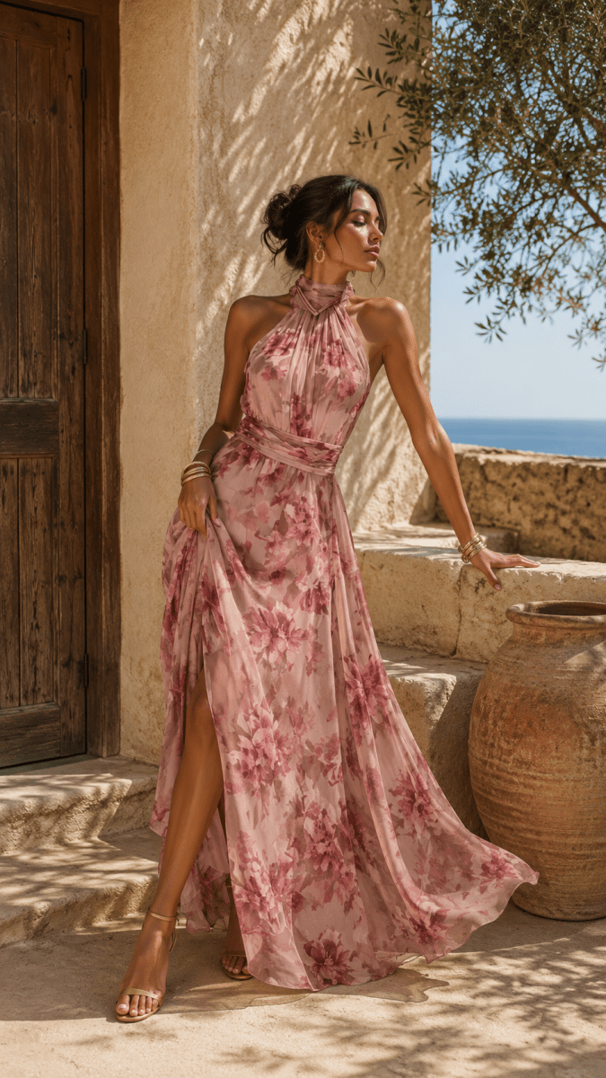 Vestido Liora Rosa Floral - Bianca Salvat