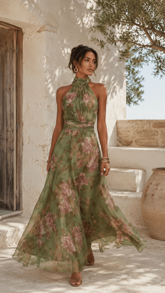 Vestido Liora Negro Floral - Bianca Salvat