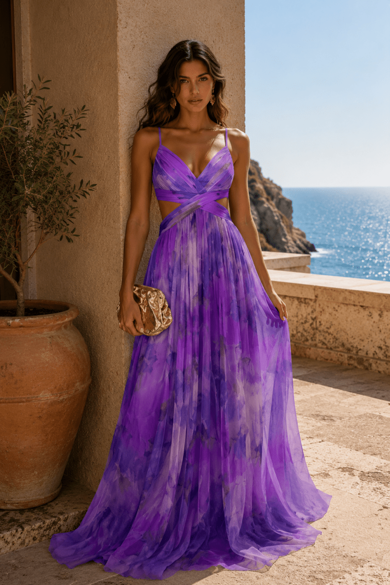 Vestido Solara Purpura - Bianca Salvat