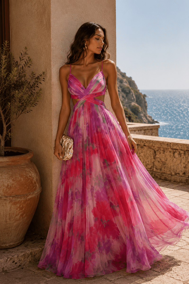 Vestido Solara Rojo - Bianca Salvat